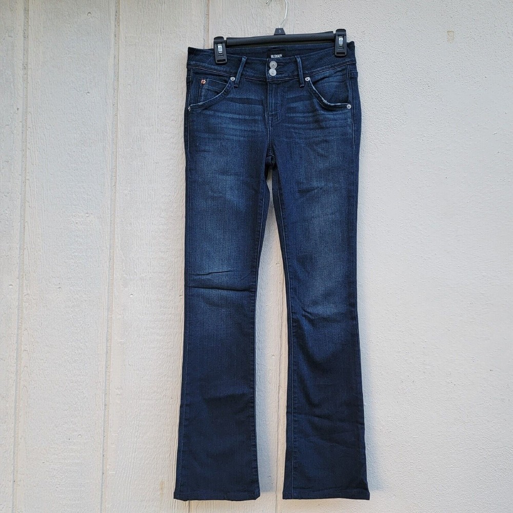 Hudson jeans mid rise Dark Beth baby boot cut jeans dark wash womens sz  26